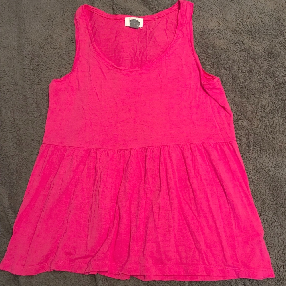 Peplum Flowy Tank Top
